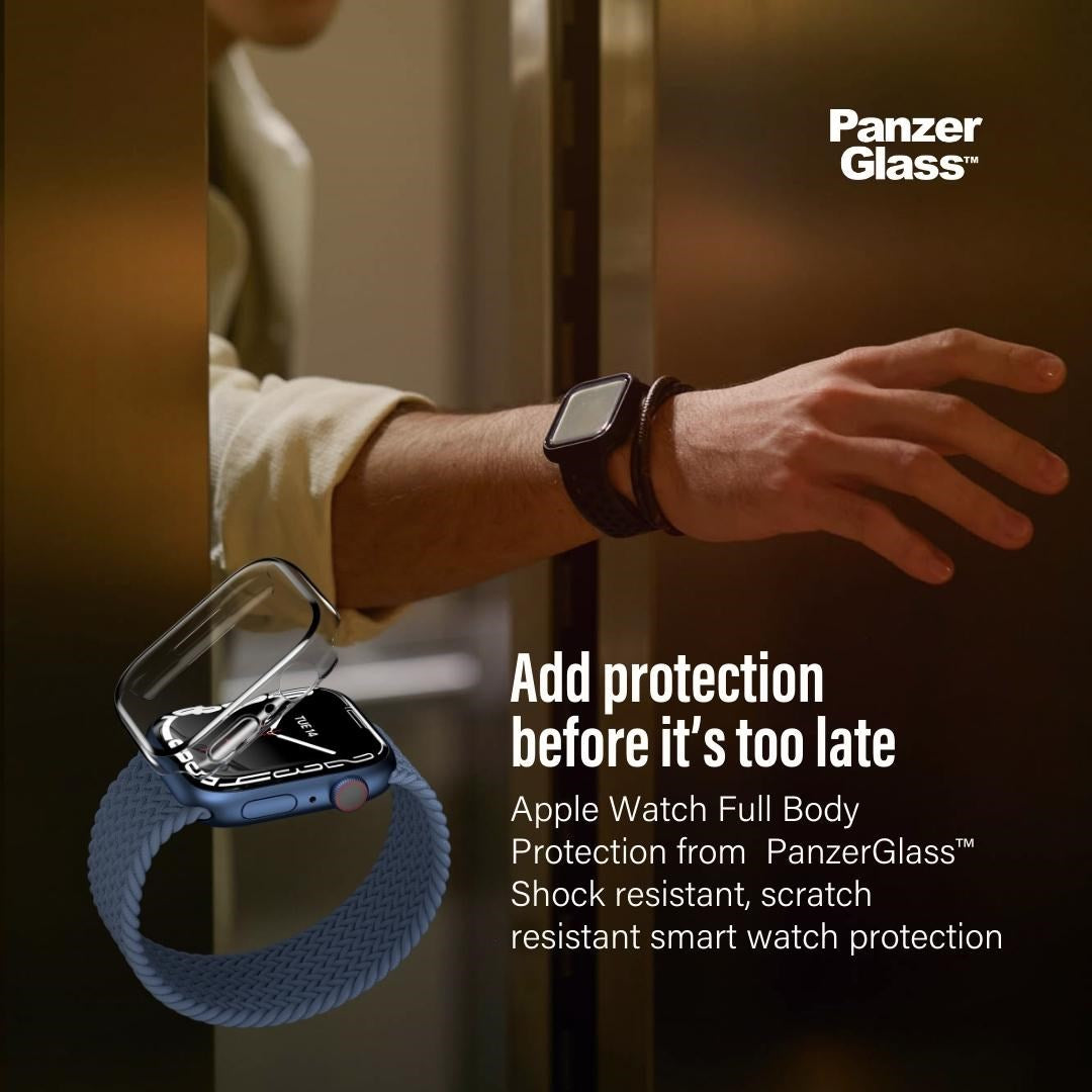 PanzerGlass® Displayschutz Full Body Schwarz Apple Watch SE 3 | SE | 6 | 5 | 4 | 44mm